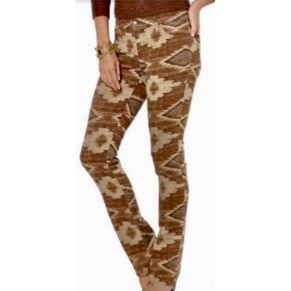 Ralph Lauren Jeans Co Southwestern Geometric Print Bootcut Jeans Women's Size 4p